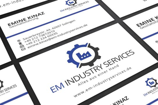Visitenkarte EM Industry Services Solingen
